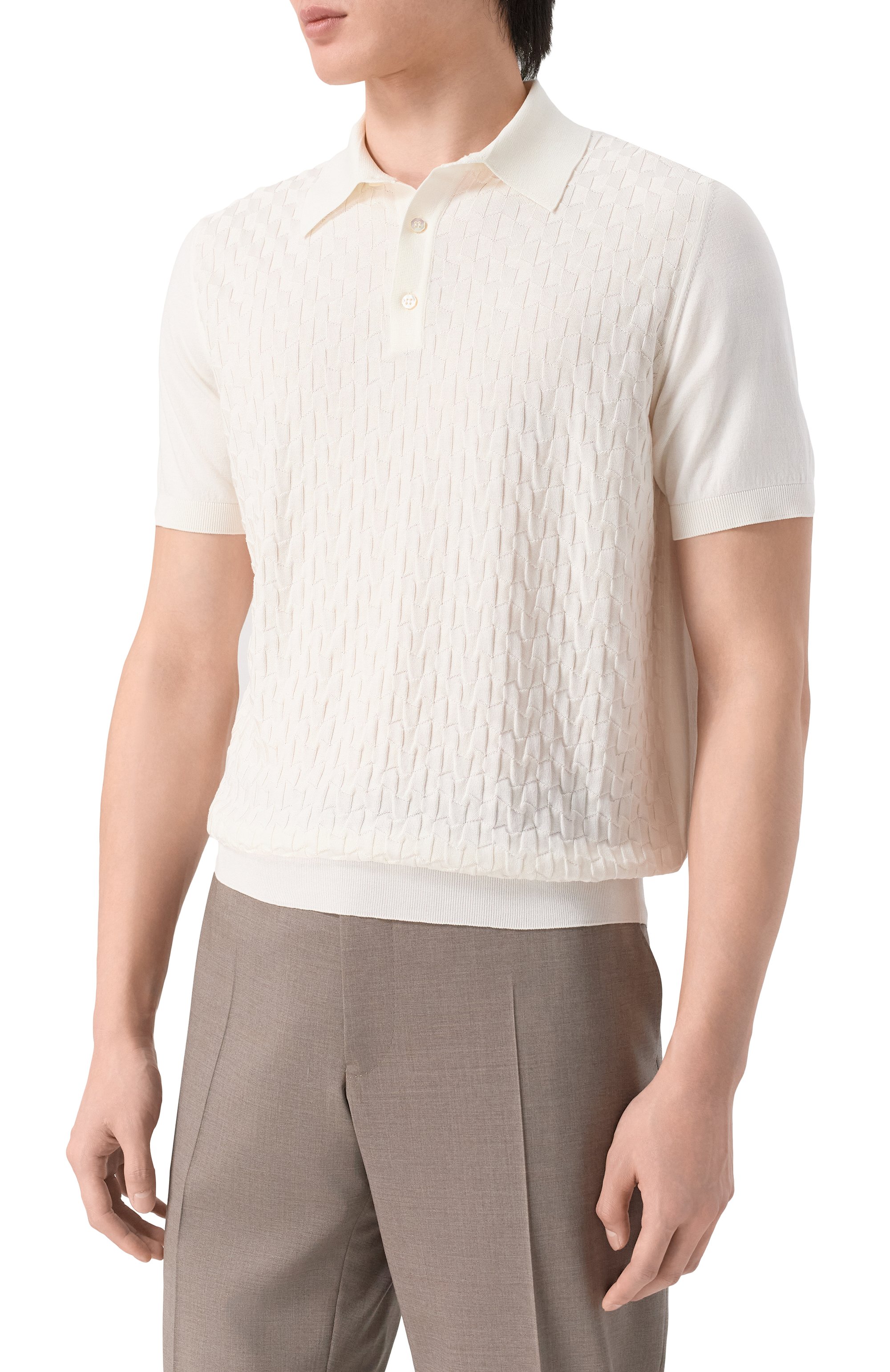 Поло из шелка и хлопка STEFANO RICCI, арт. K818110P13/F26176, фото 3