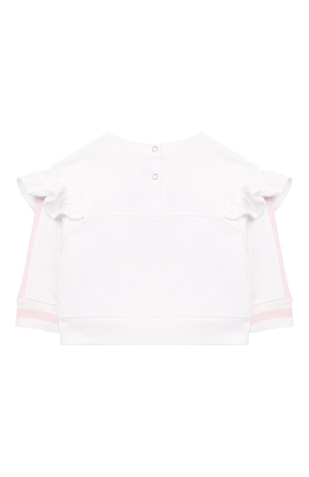 Хлопковый свитшот MONNALISA белого цвета по цене 7000 руб., арт. 395604R6, фото 2 Хлопковый свитшот MONNALISA, арт. 395604R6, фото 2