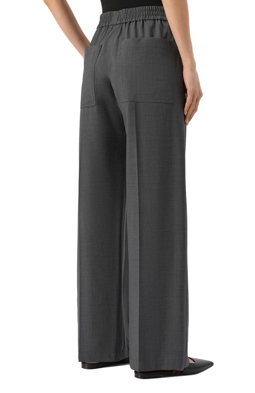 Шерстяные брюки Brunello Cucinelli MPW07P9002 Серый  MPW07P9002 Фото 4