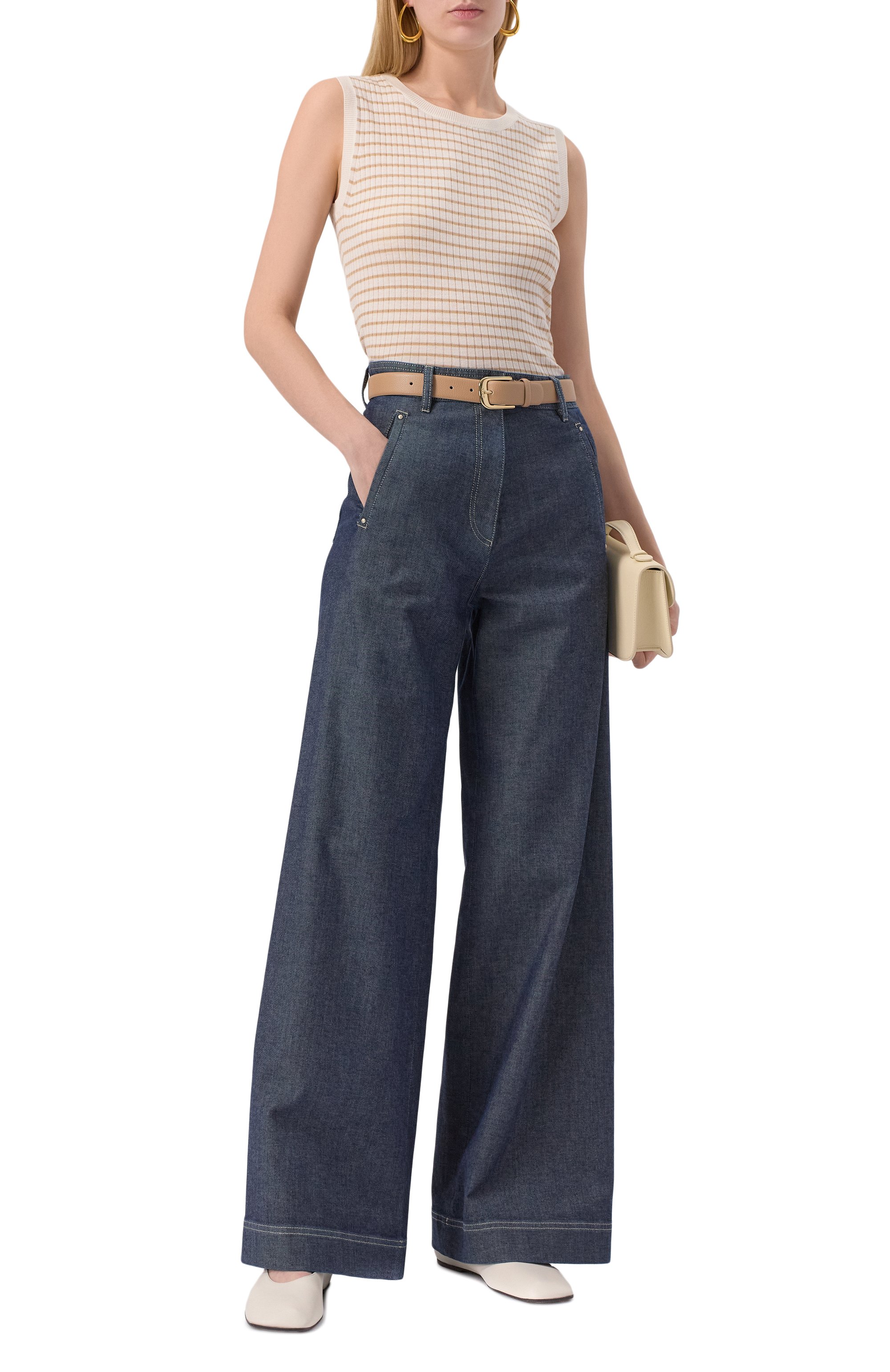 Топ из шелка и шерсти  MAX MARA STUDIO, арт. VALERIA, фото 2