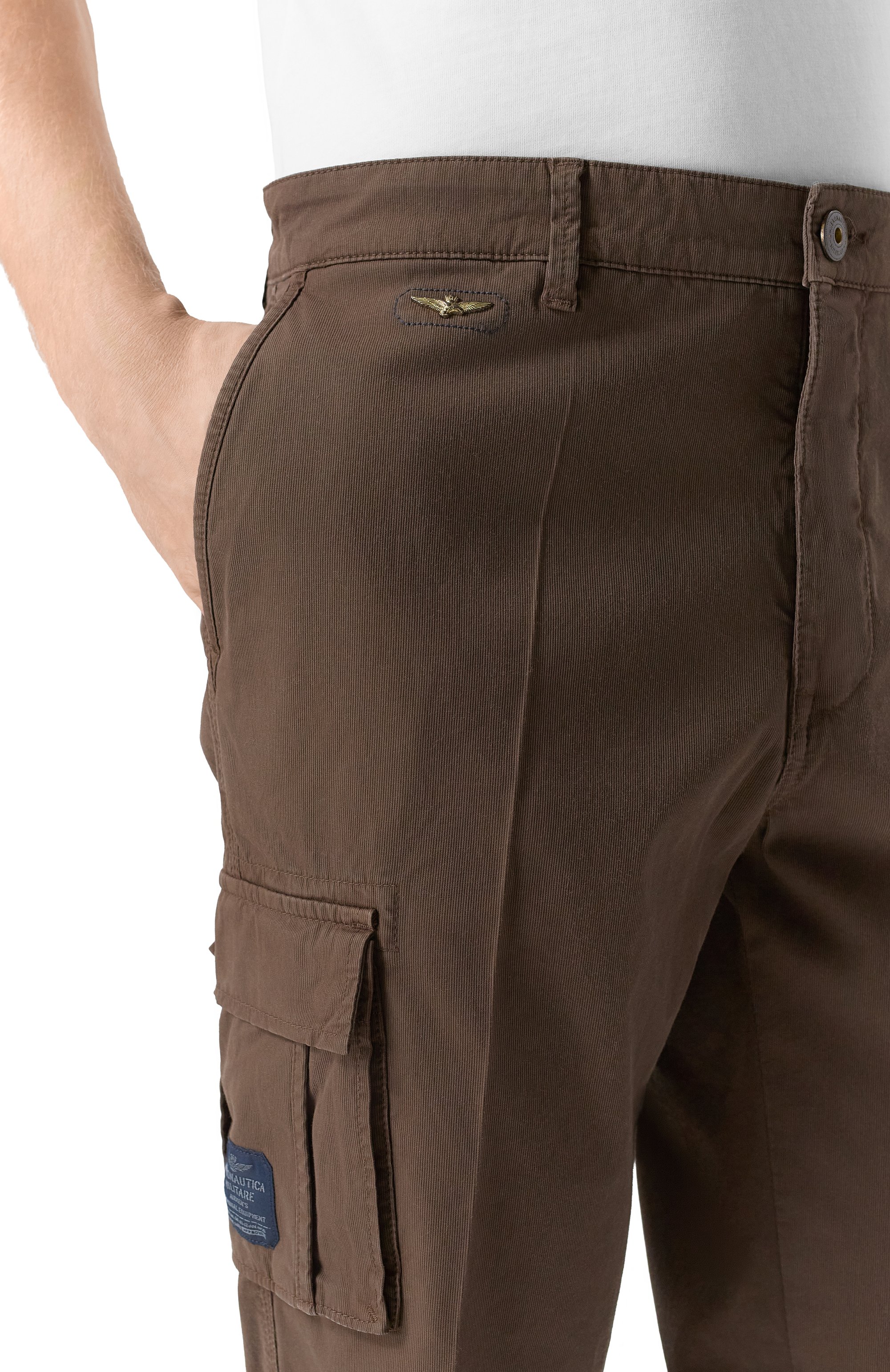 Хлопковые брюки-карго AERONAUTICA MILITARE, арт. PA1329UCT02443_001, фото 5