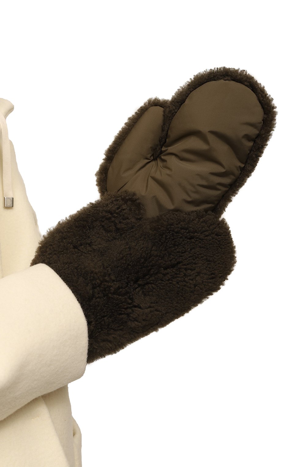 Меховые варежки из овчины YVES SALOMON, арт. 24WAA603XXD0XW, фото 2