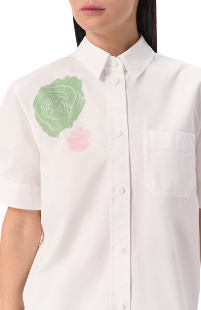 Хлопковая рубашка MARNI, арт. CAMA0623A1/USCX63, фото 5