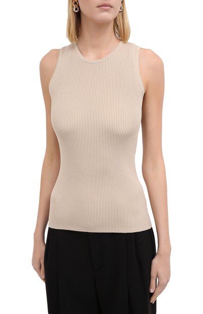 Топ из вискозы NANUSHKA, арт. JAYA_BEIGE_C0MF0RT KNIT, фото 3