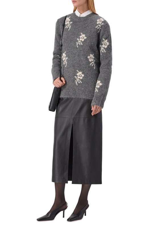 Шерстяной свитер Jil Sander J02GP0240/J14786 Серый  J02GP0240/J14786 Фото 2