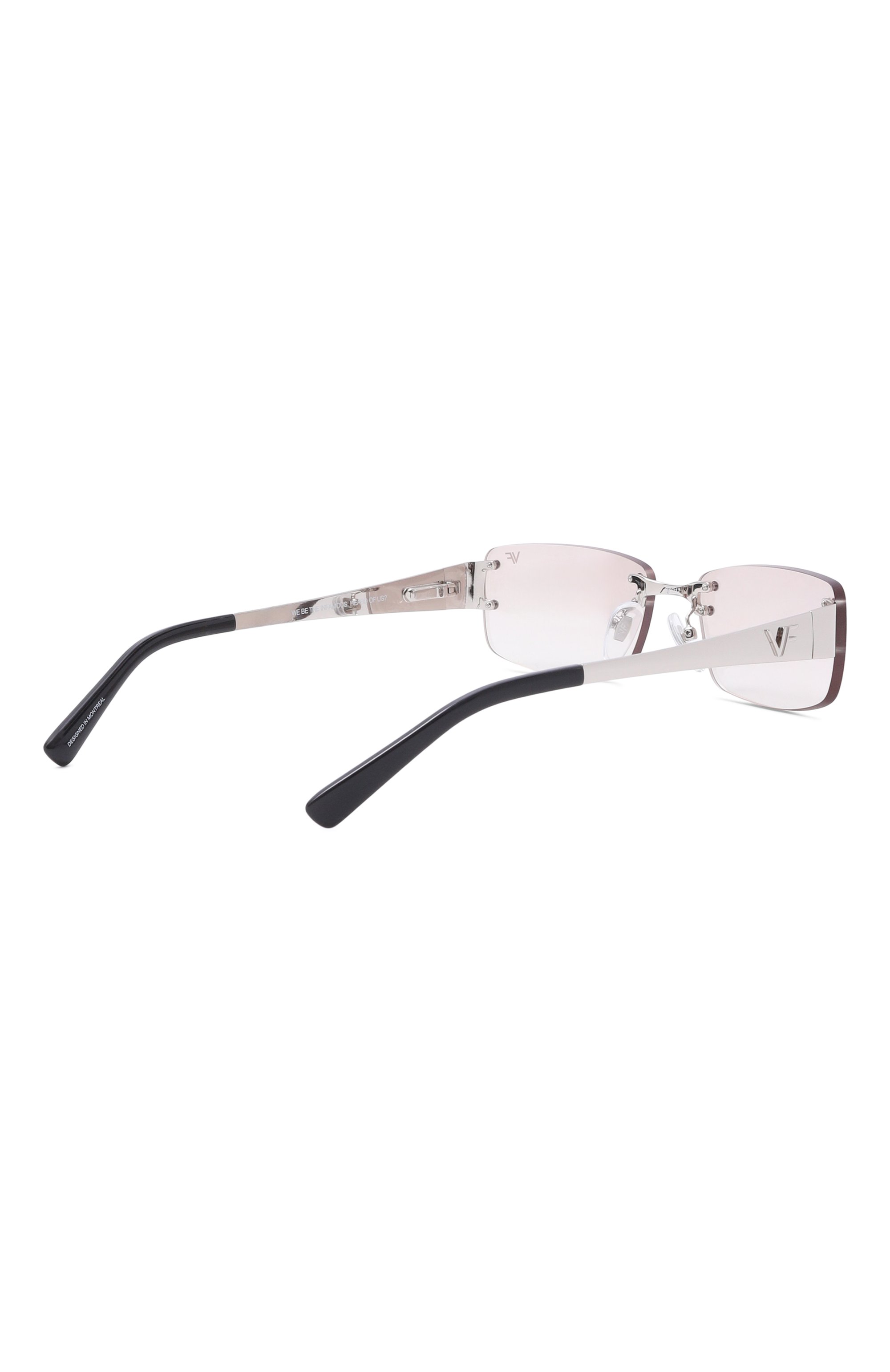 Солнцезащитные очки VINTAGE FRAMES, арт. INFAM0US WHITE G0LD/BR0WN SM0KE, фото 4