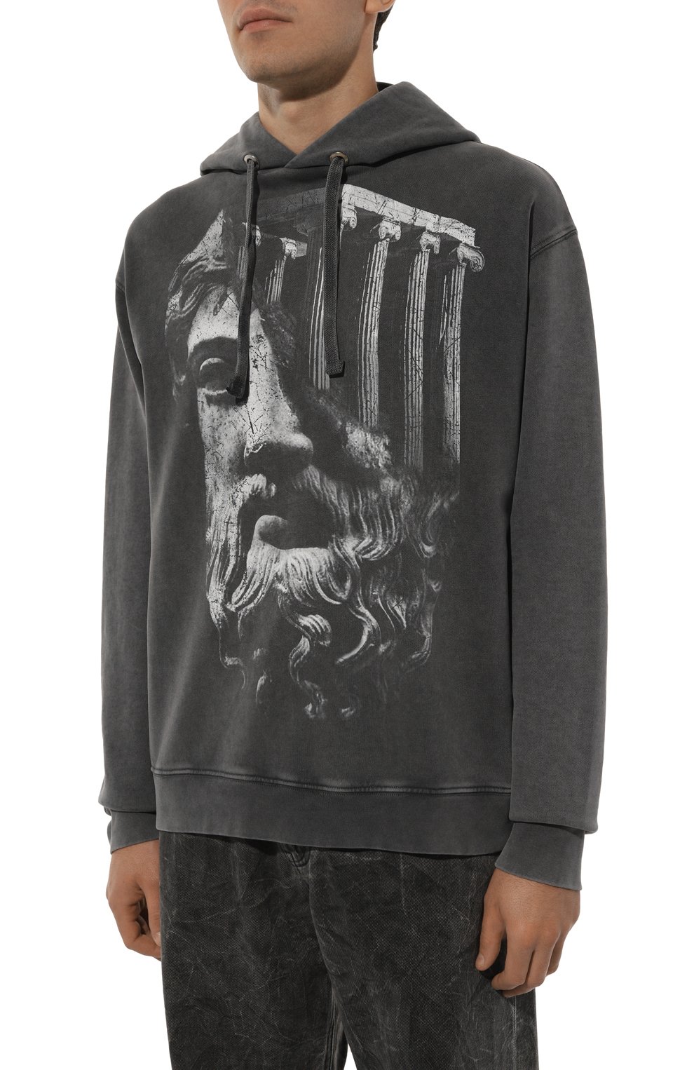 Хлопковое худи DIEGO VENTURINO, арт. D3W4DVFLHTDSTR, фото 3