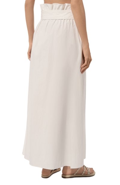 Хлопковое платье-юбка LA NEIGE белого цвета по цене 24200 руб., арт. #S-03-L, фото 4 Хлопковое платье-юбка LA NEIGE, арт. #S-03-L, фото 4