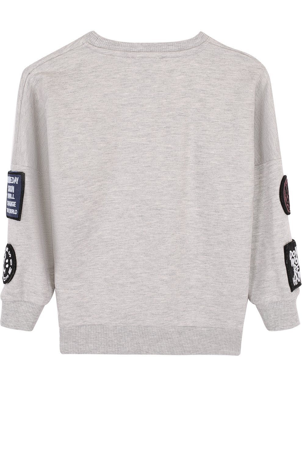 Хлопковый свитшот с нашивками SOMETIME SOON, арт. 70130353, фото 2