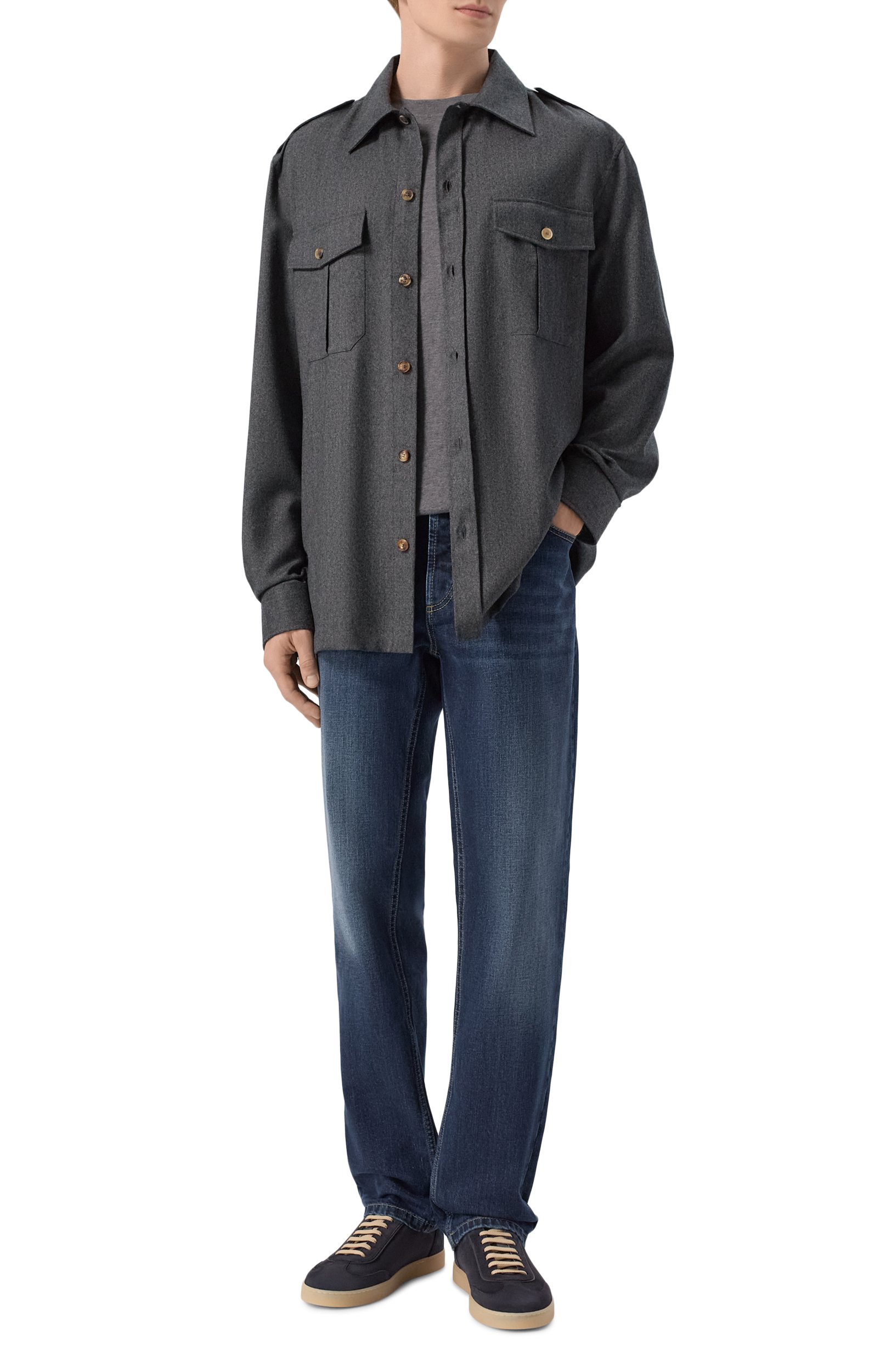 Джинсы traditional fit BRUNELLO CUCINELLI, арт. M283PB3210, фото 2