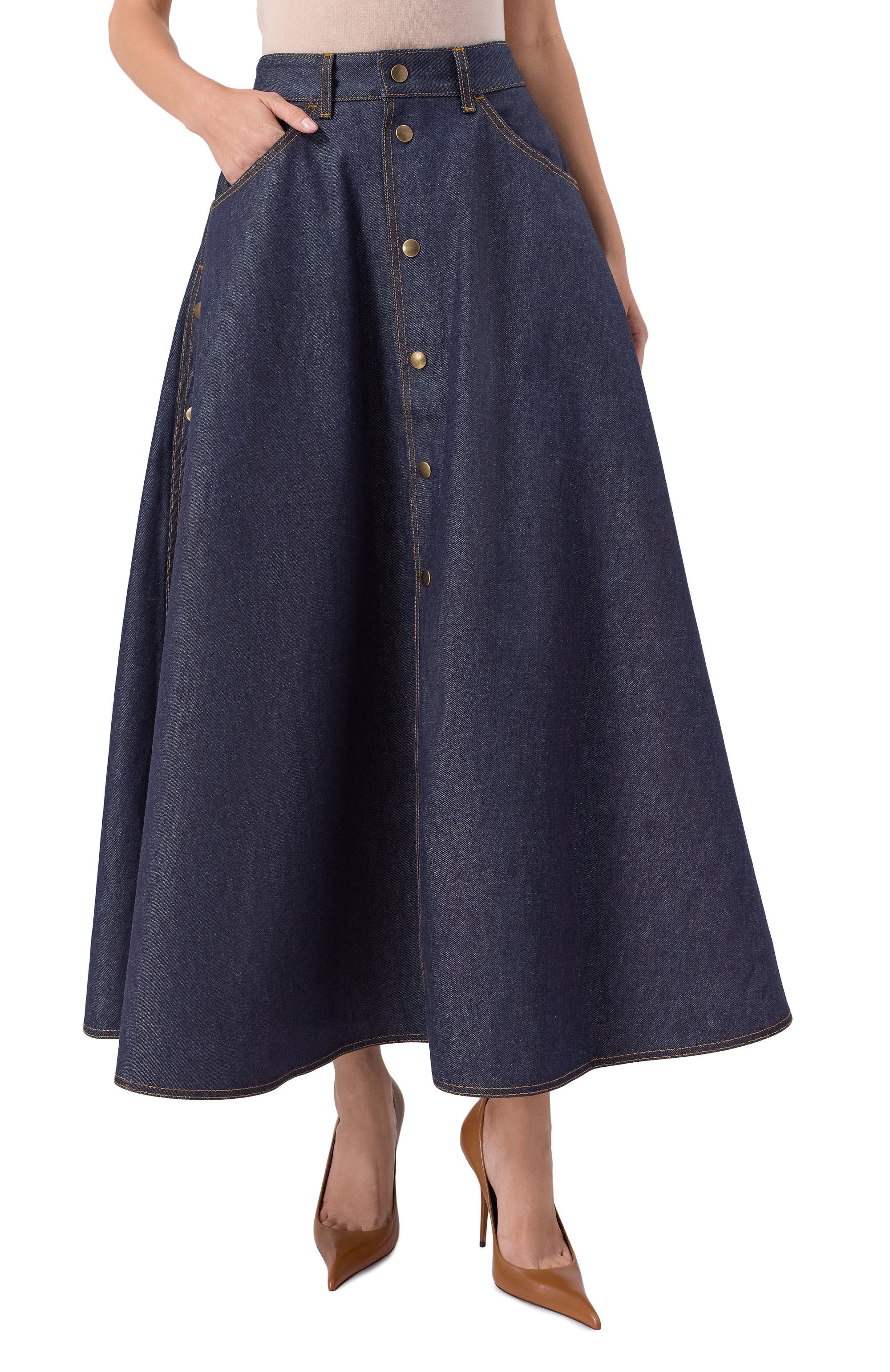 Джинсовая юбка PETAR PETROV, арт. F25DR21/DENIM, фото 3