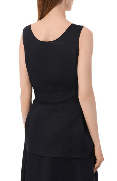 Льняной топ KITON, арт. D51443H05953, фото 4