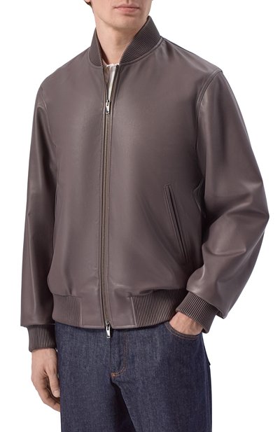 Кожаный бомбер MVST, арт. M25.1PM.0009/CREAM NAPA_001, фото 3