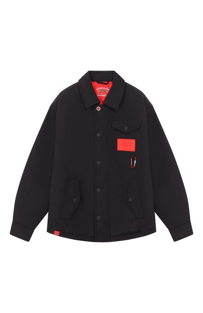 Мужская утепленная куртка-рубашка SPRAYGROUND, арт. SPY1560/G0RPEC0RE PADDED NYL0N JACKET BLK