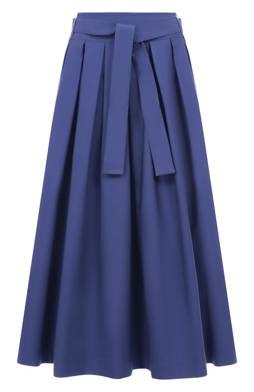 Хлопковая юбка Weekend Max Mara AGIATE Синий AGIATE