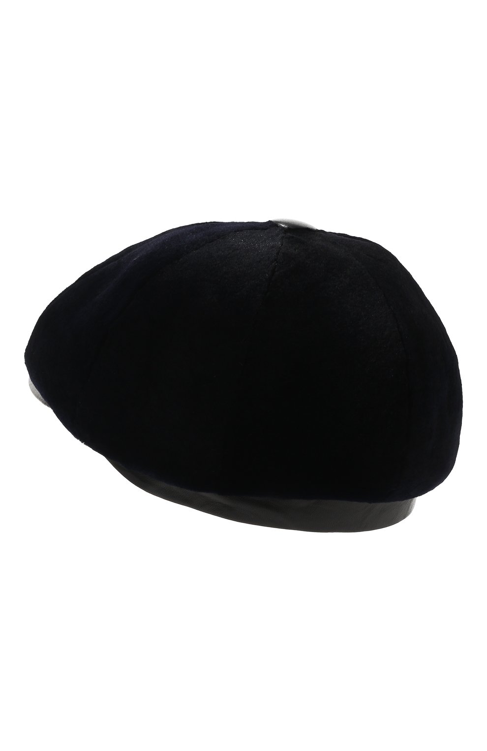 Норковое кепи VICTORIA KUSENKOVA темно-синего цвета по цене 87340 руб., арт. 350110019229, фото 2 Норковое кепи VICTORIA KUSENKOVA, арт. 350110019229, фото 2