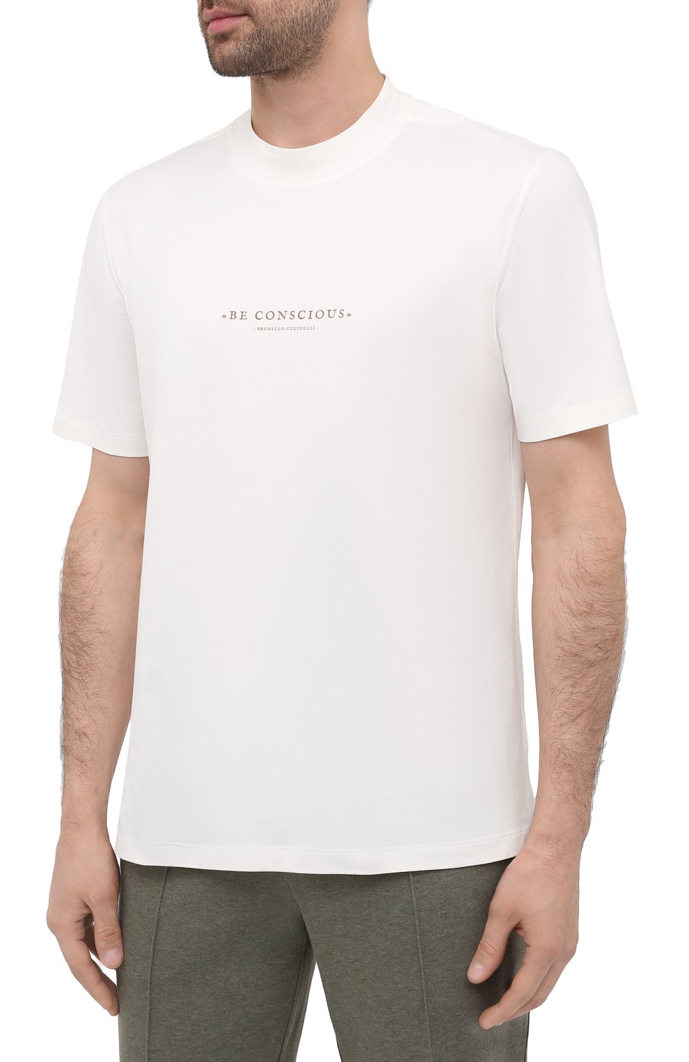 Хлопковая футболка BRUNELLO CUCINELLI, арт. M0T817110, фото 3