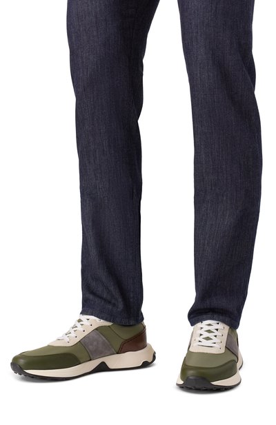 Комбинированные кроссовки TOD’S, арт. XXM63K0GT70U4I, фото 3