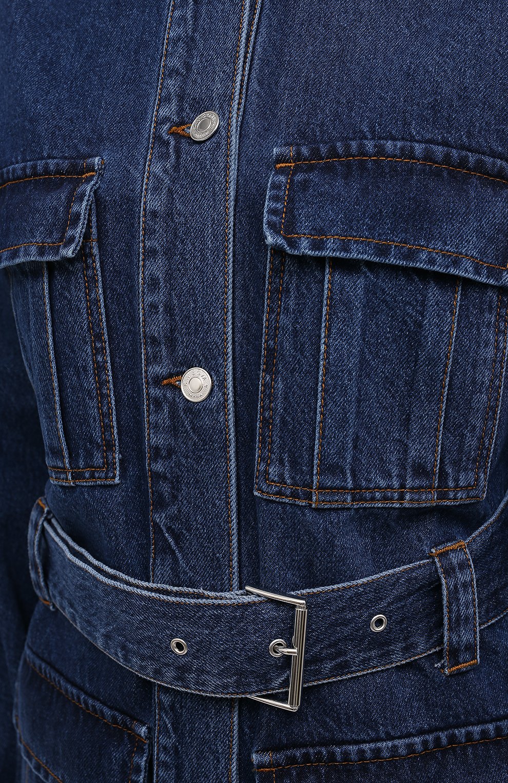 Джинсовая куртка MSGM синего цвета по цене 46150 руб., арт. 2941MDH49L 207729, фото 5 Джинсовая куртка MSGM, арт. 2941MDH49L 207729, фото 5