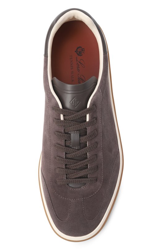 Замшевые кеды Tennis Walk Loro Piana FAN8505 Коричневый  FAN8505 Фото 5