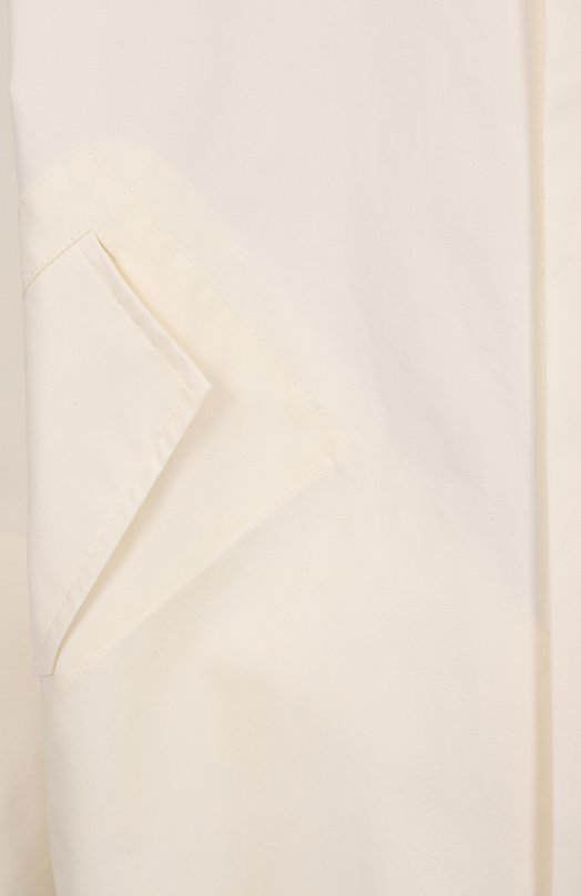 Хлопковый плащ Jil Sander J04AH0002-J45026 Кремовый  J04AH0002-J45026 Фото 6