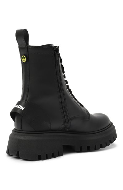 Кожаные ботинки BARROW черного цвета по цене 31300 руб., арт. 81323/36-40, фото 3 Кожаные ботинки BARROW, арт. 81323/36-40, фото 3