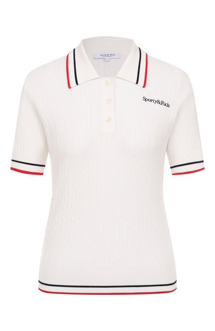 Женское поло из вискозы SPORTY AND RICH, арт. T0068602300WH58