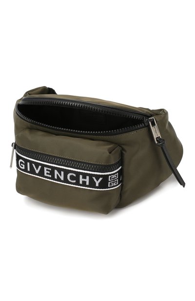 Текстильная поясная сумка 4g GIVENCHY хаки цвета по цене 62300 руб., арт. BK5037K0H1, фото 4 Текстильная поясная сумка 4g GIVENCHY, арт. BK5037K0H1, фото 4