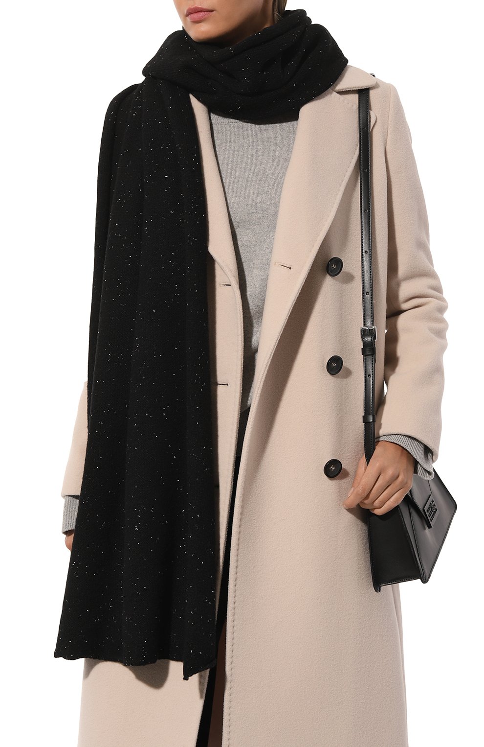 Шарф из шерсти и вискозы HALFBOY, арт. HFW231WASC095, фото 3