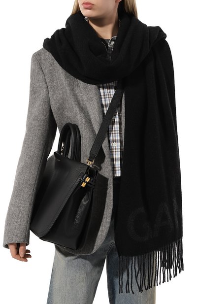 Шерстяной шарф GANNI, арт. A3905, фото 3