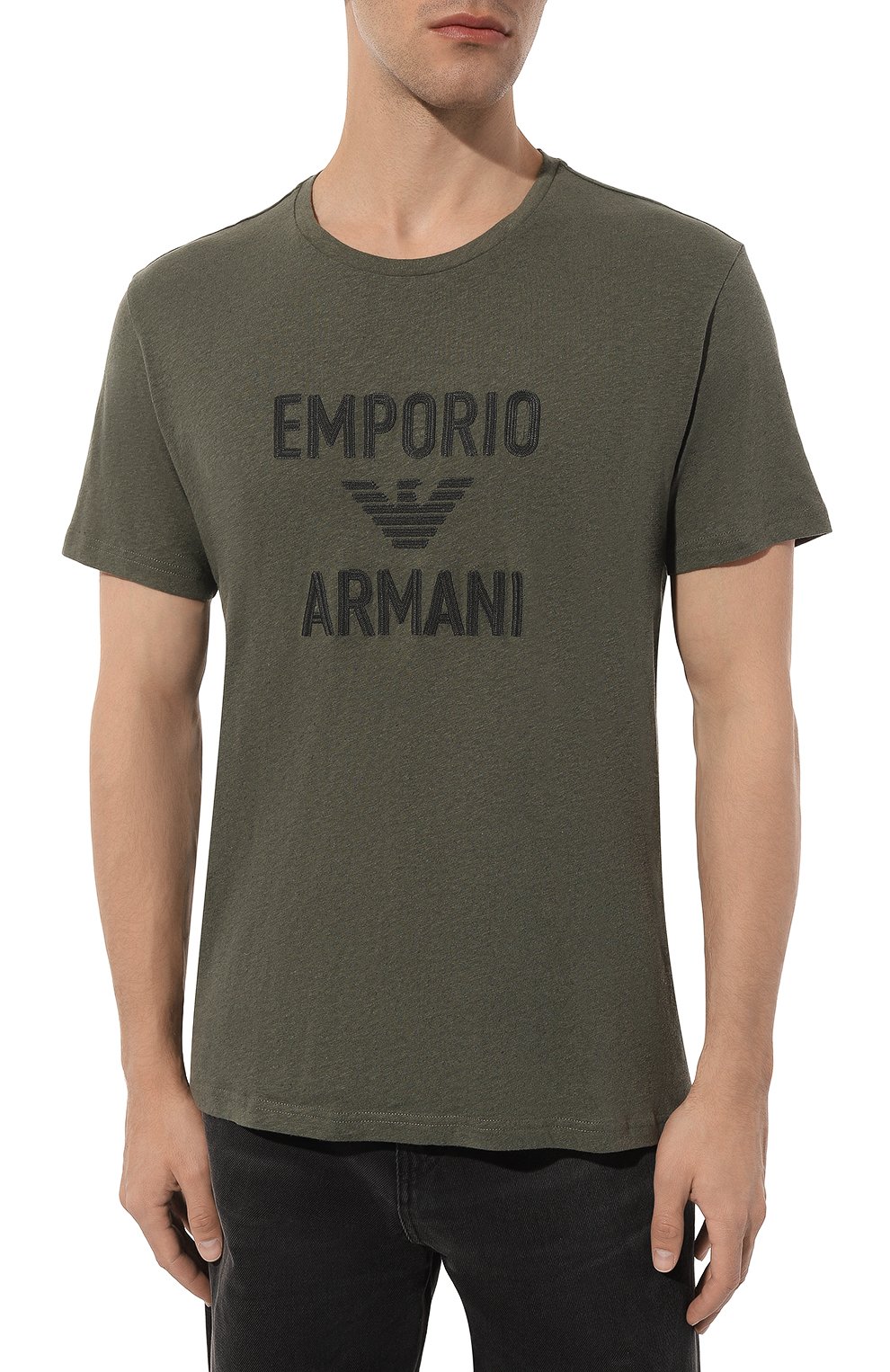 Хлопковая футболка EMPORIO ARMANI, арт. 211818/4R485, фото 3