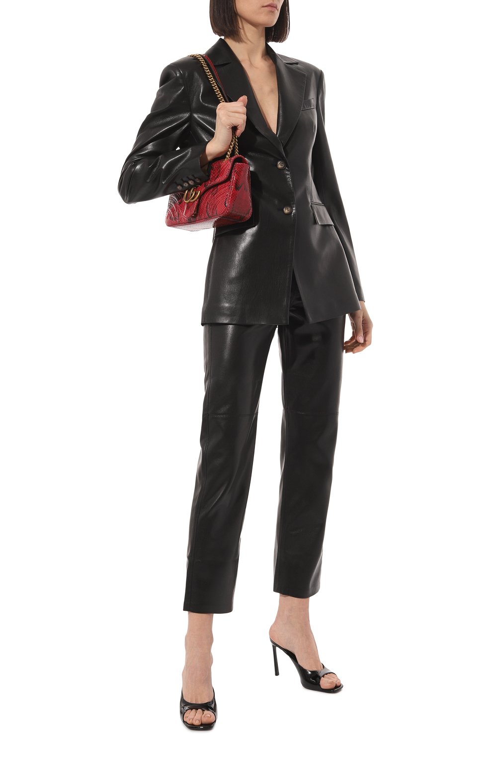 Сумка gg marmont small из кожи питона GUCCI, арт. 443497 LU3NT, фото 7