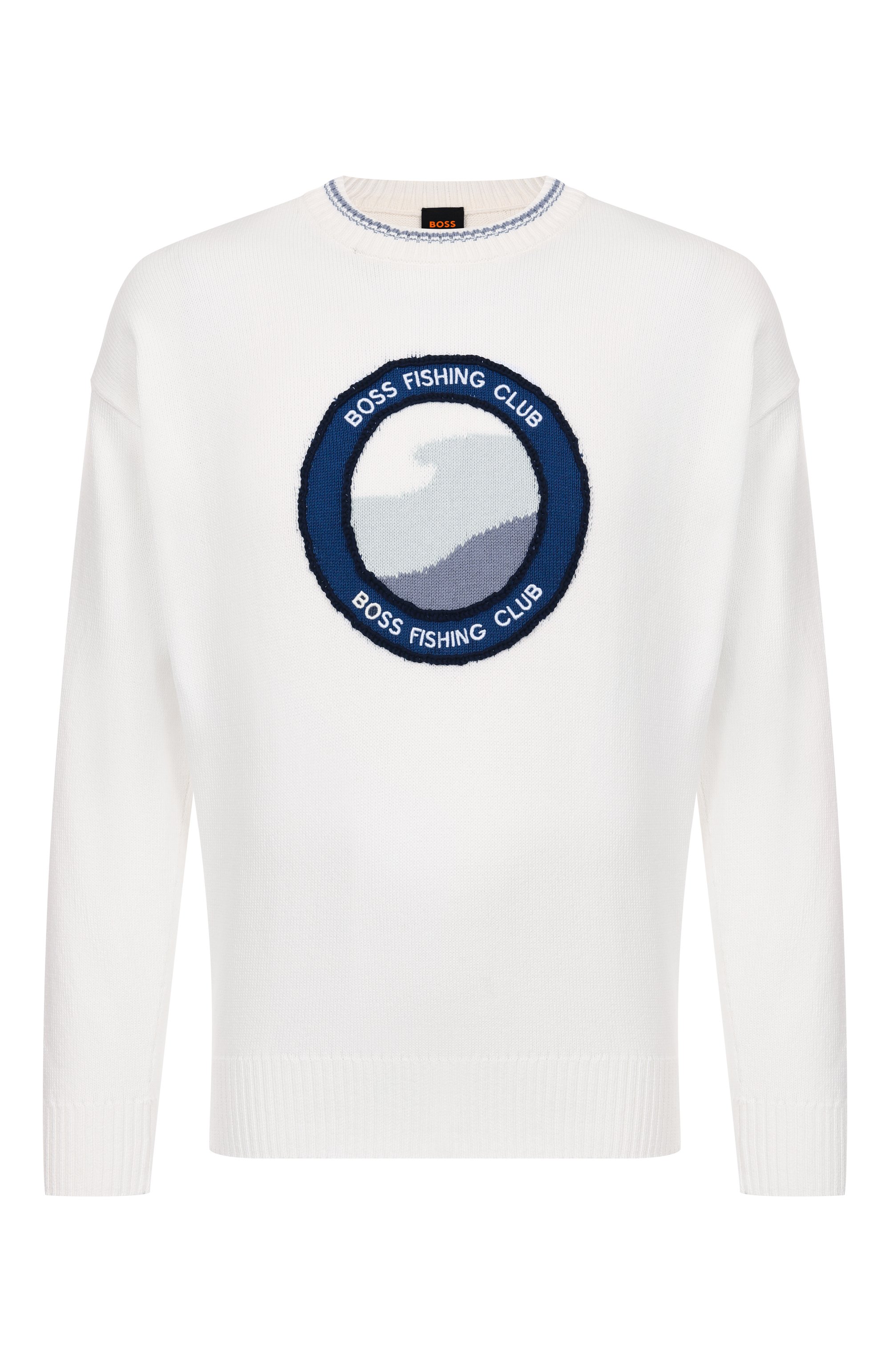 Хлопковый свитер BOSS ORANGE, арт. 50536391, фото 1