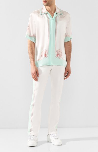 Шелковая рубашка CASABLANCA, арт. MS20-SH-003 SH0RT SLEEVE SHIRT LES C0QUILLAGES, фото 2