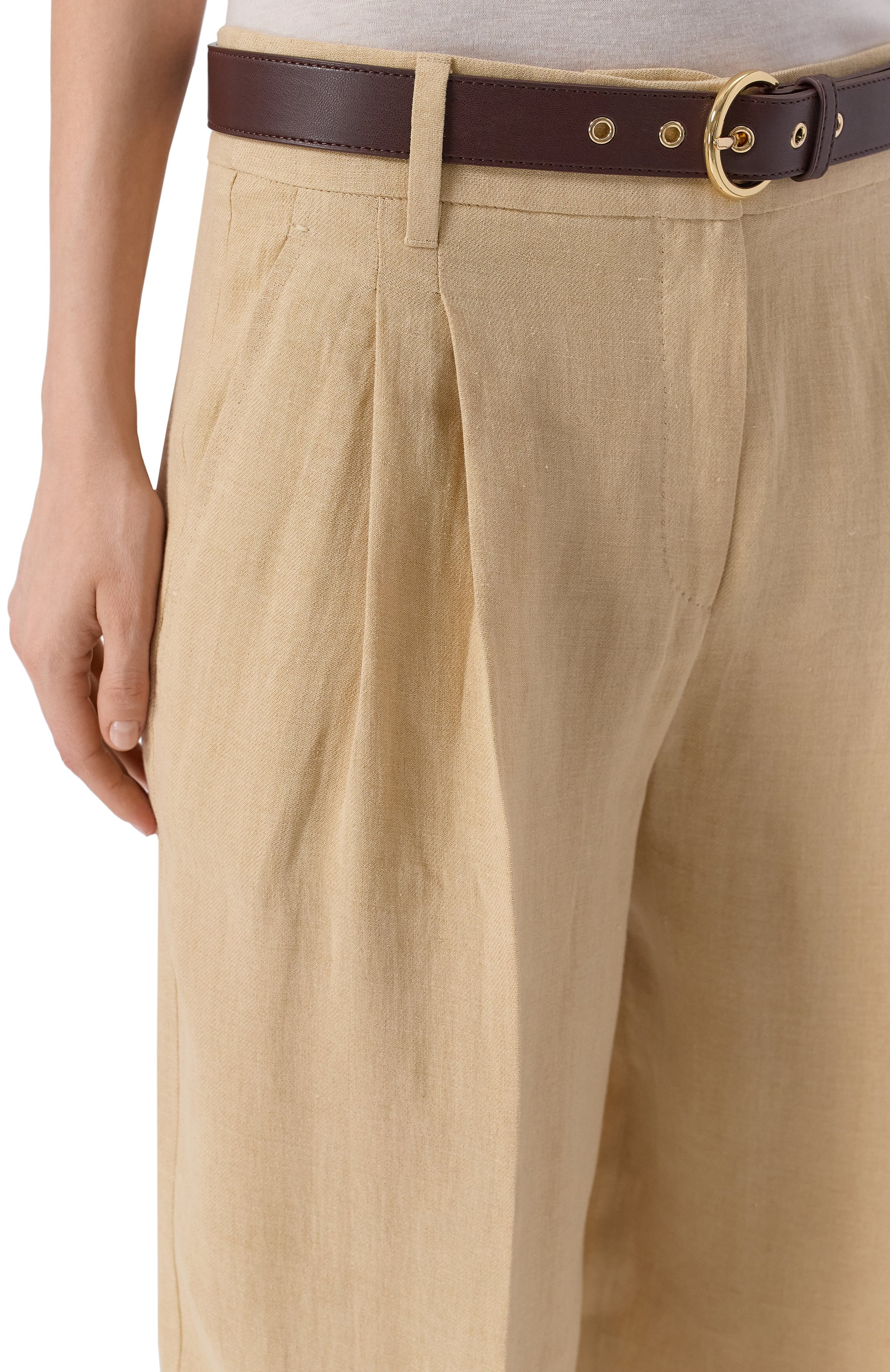 Льняные брюки MAX MARA STUDIO, арт. MSTSUMER0, фото 5