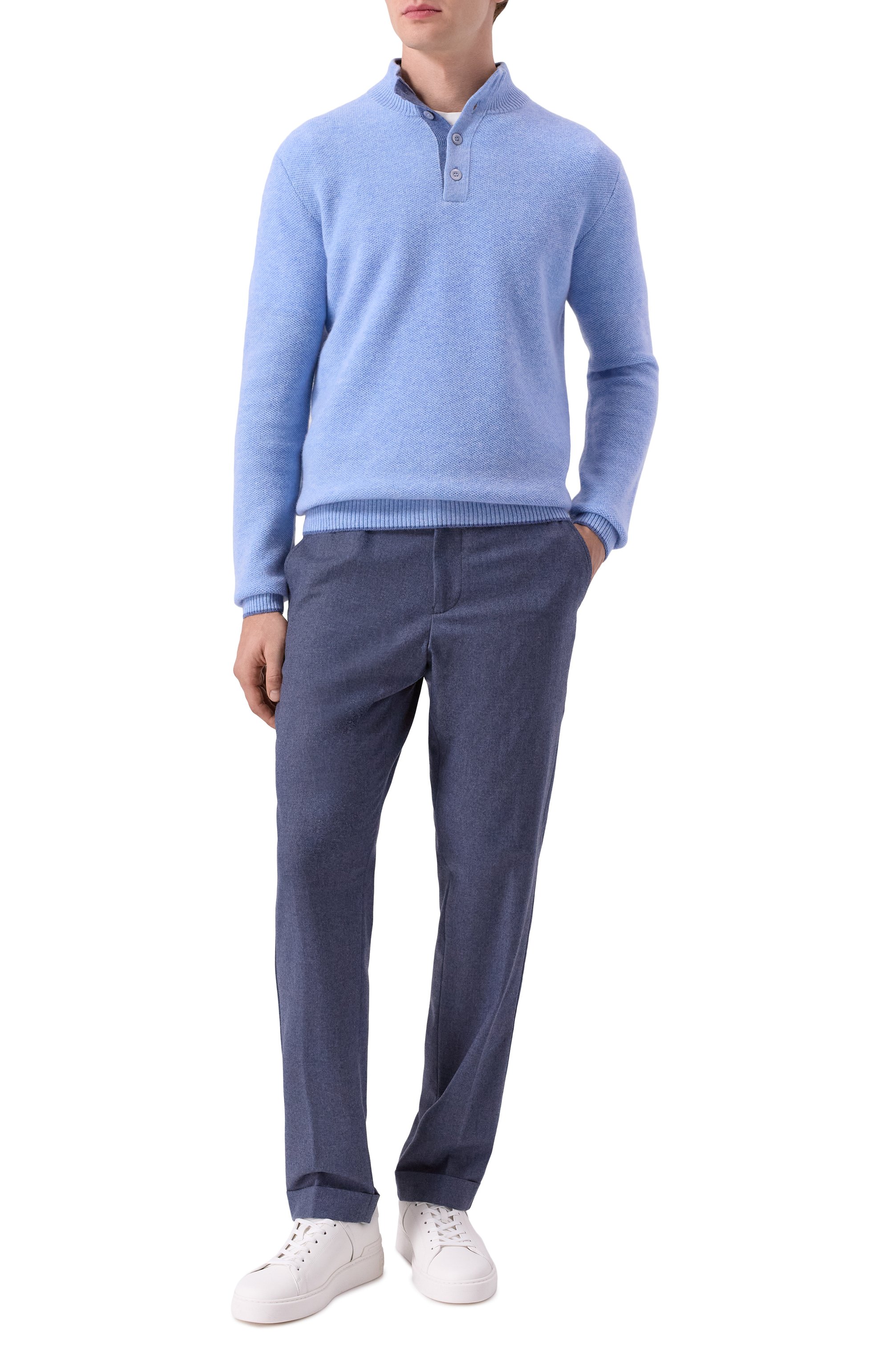 Кашемировый джемпер ANDREA CAMPAGNA, арт. WU26WS310-07-FWS263, фото 2