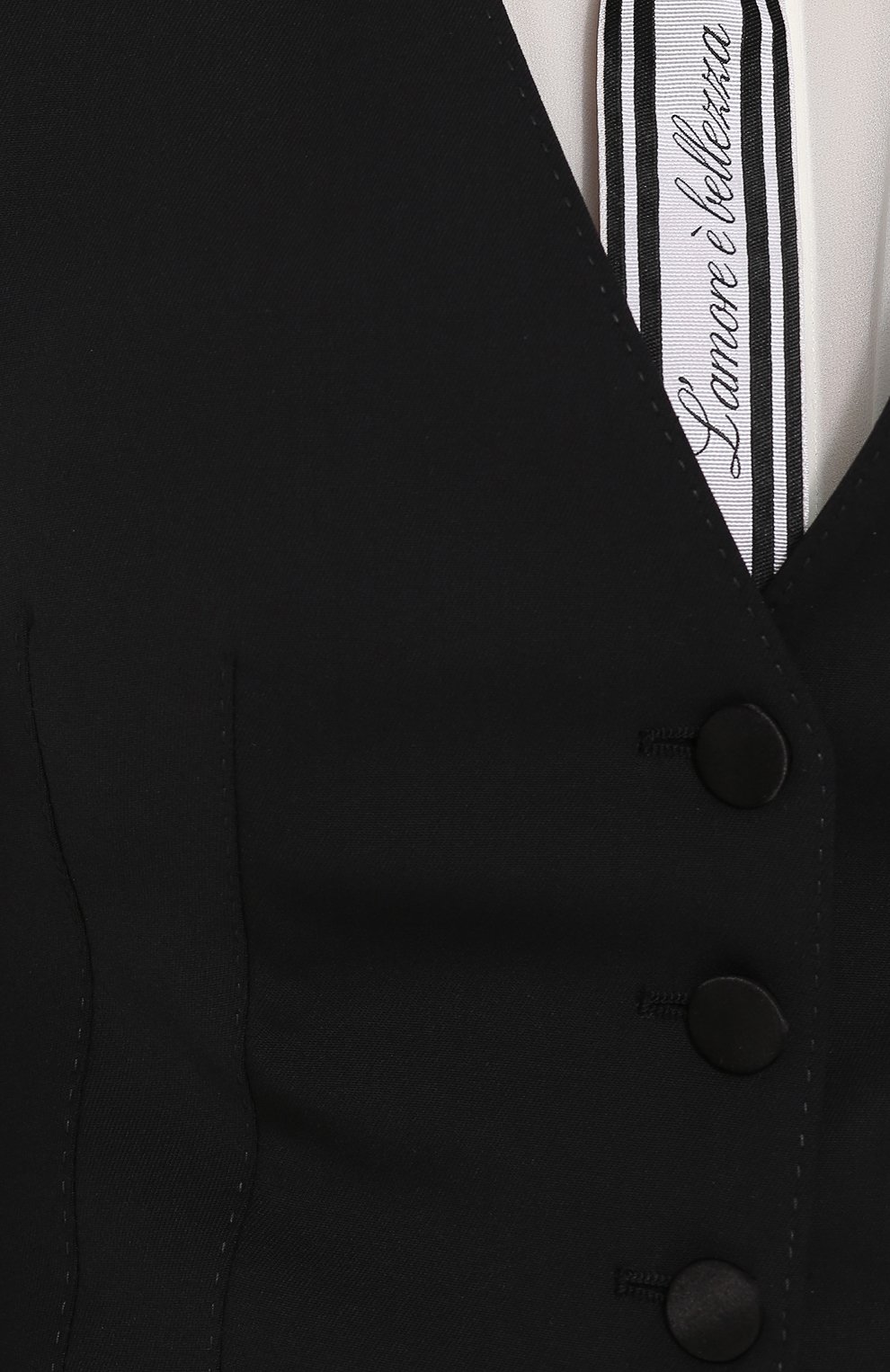 Приталенный жилет из смеси шерсти и шелка DOLCE & GABBANA, арт. F7900T/FUBD6, фото 5