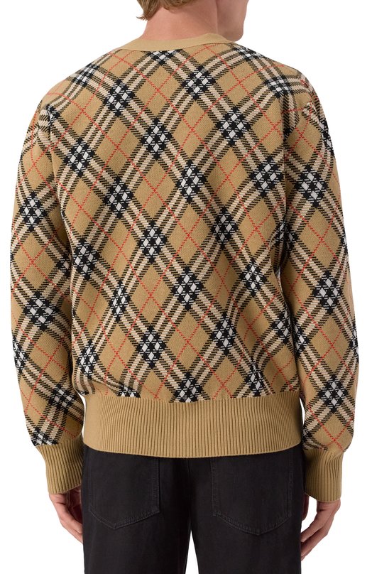 Шерстяной кардиган Burberry 8110629 Бежевый  8110629 Фото 4
