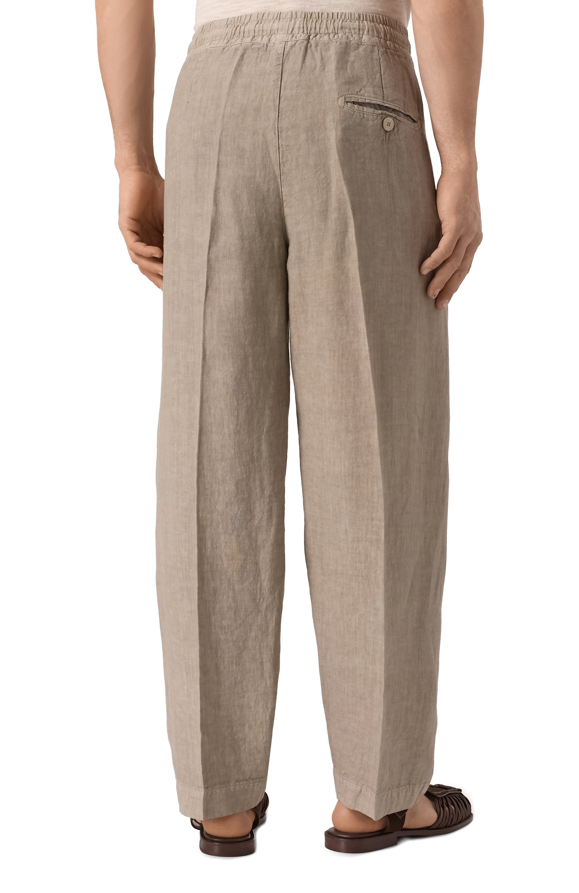 Льняные брюки INLINUM, арт. PAJAMA/TR0PEA, фото 4