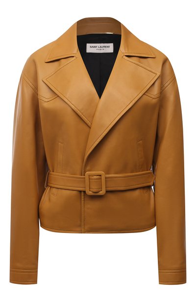 Женский кожаный жакет SAINT LAURENT, арт. 658269/YCDJ2