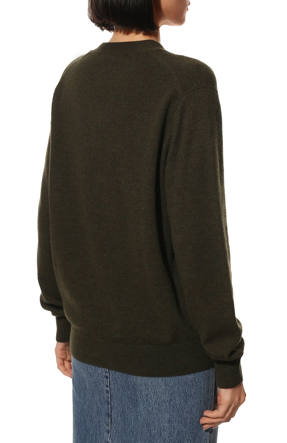Шерстяной кардиган ACNE STUDIOS хаки цвета по цене 35300 руб., арт. C60038/W, фото 4 Шерстяной кардиган ACNE STUDIOS, арт. C60038/W, фото 4