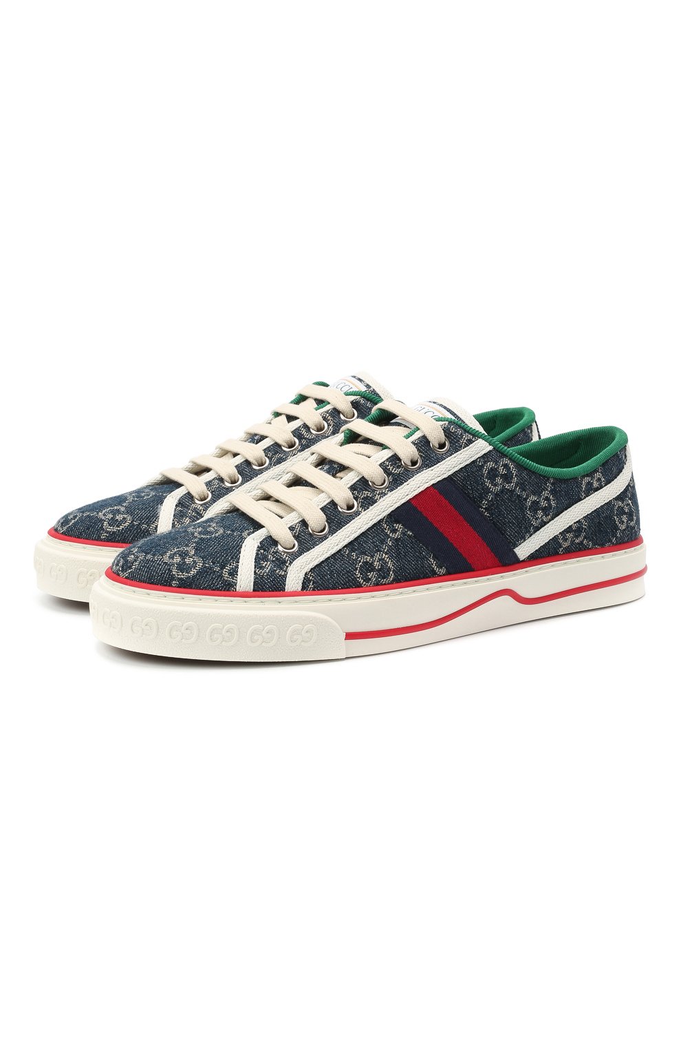 Текстильные кеды tennis 1977 GUCCI, арт. 606110/2KQ10, фото 1