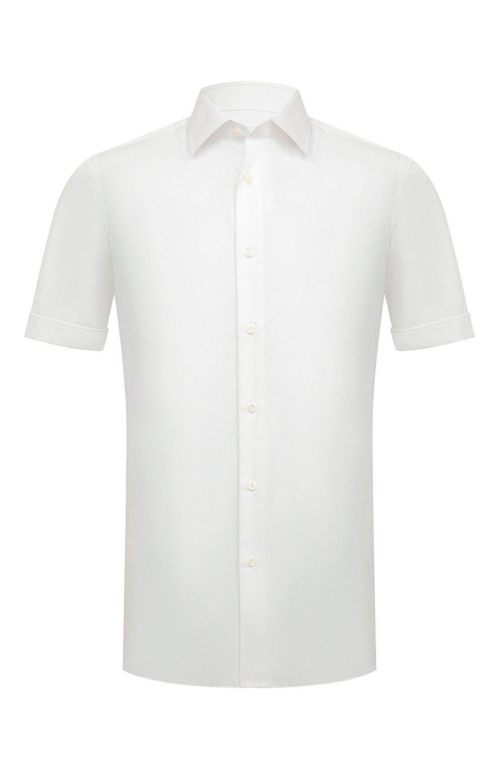 Хлопковая сорочка GIAMPAOLO белого цвета по цене 26250 руб., арт. 608/TS15014, фото 1 Хлопковая сорочка GIAMPAOLO, арт. 608/TS15014, фото 1