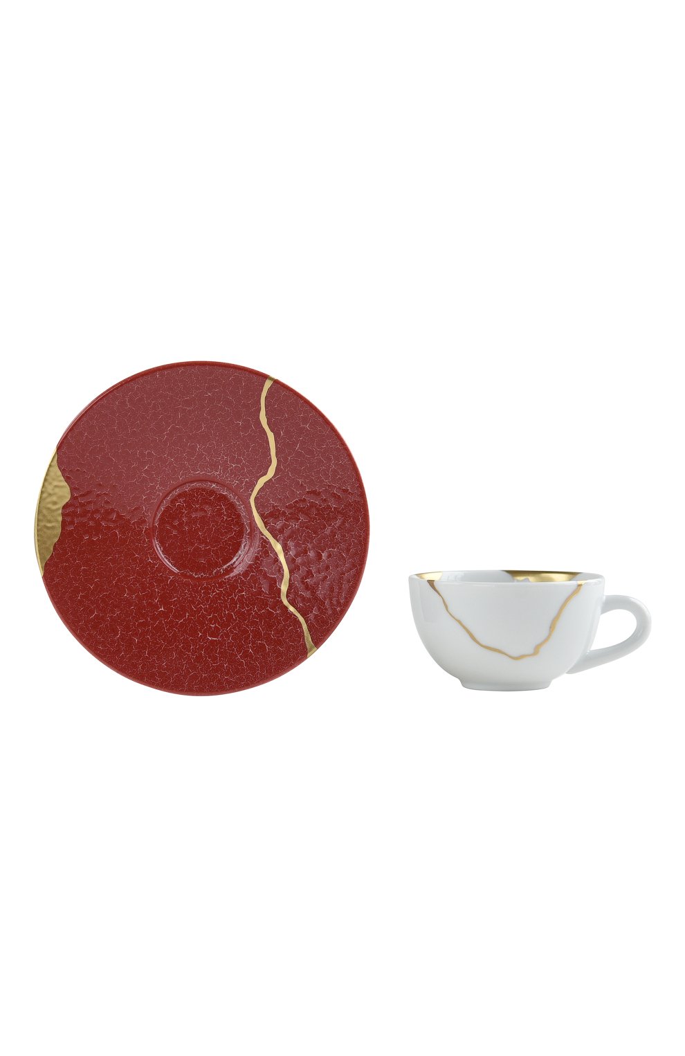 Кофейная чашка с блюдцем kintsugi rouge empereur BERNARDAUD, арт. 1977/21509, фото 2