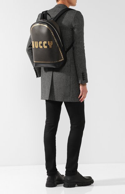 Кожаный рюкзак guccy с декоративной отделкой GUCCI, арт. 419584/DVU7N, фото 2