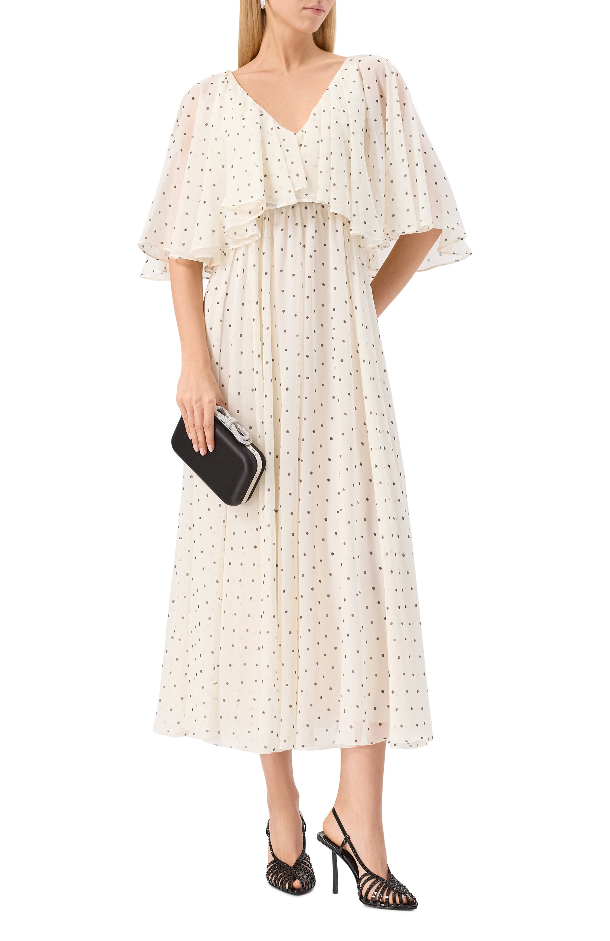 Клатч double bow small MACH & MACH черного цвета по цене 138500 руб., арт. MMCB-BG0002-CRP-BLK, фото 7 Клатч double bow small MACH & MACH, арт. MMCB-BG0002-CRP-BLK, фото 7