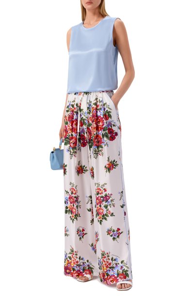 Женская шелковые брюки DOLCE & GABBANA, арт. FTDBNT/IS11I