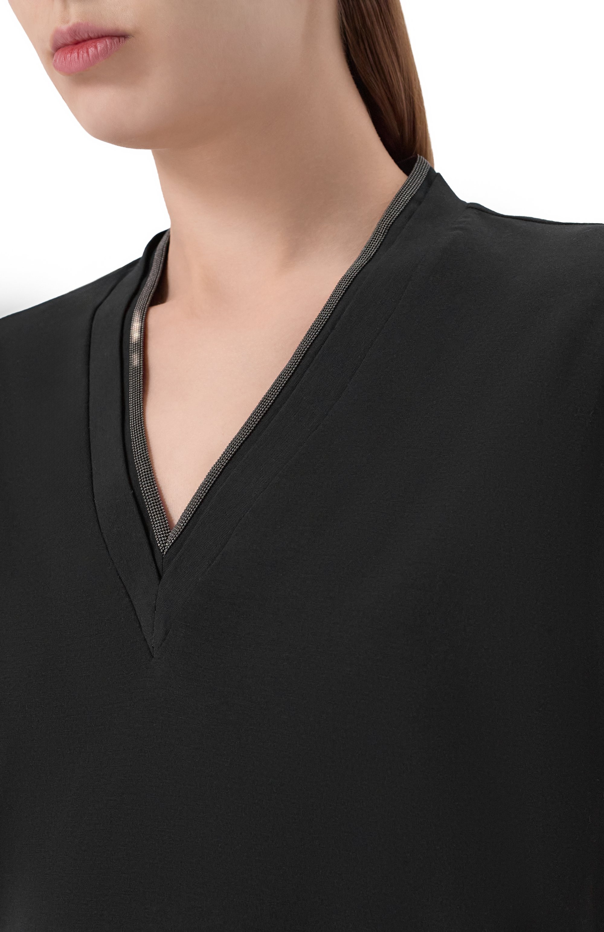 Хлопковый топ BRUNELLO CUCINELLI, арт. M0T18BD222, фото 5