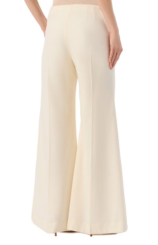 Шерстяные брюки Nina Ricci 25ACPA027/WV0324 Кремовый  25ACPA027/WV0324 Фото 4