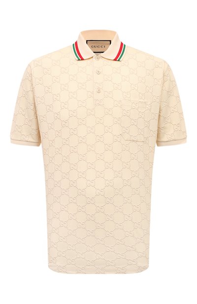 Мужское хлопковое поло GUCCI, арт. 753572/XJFUG